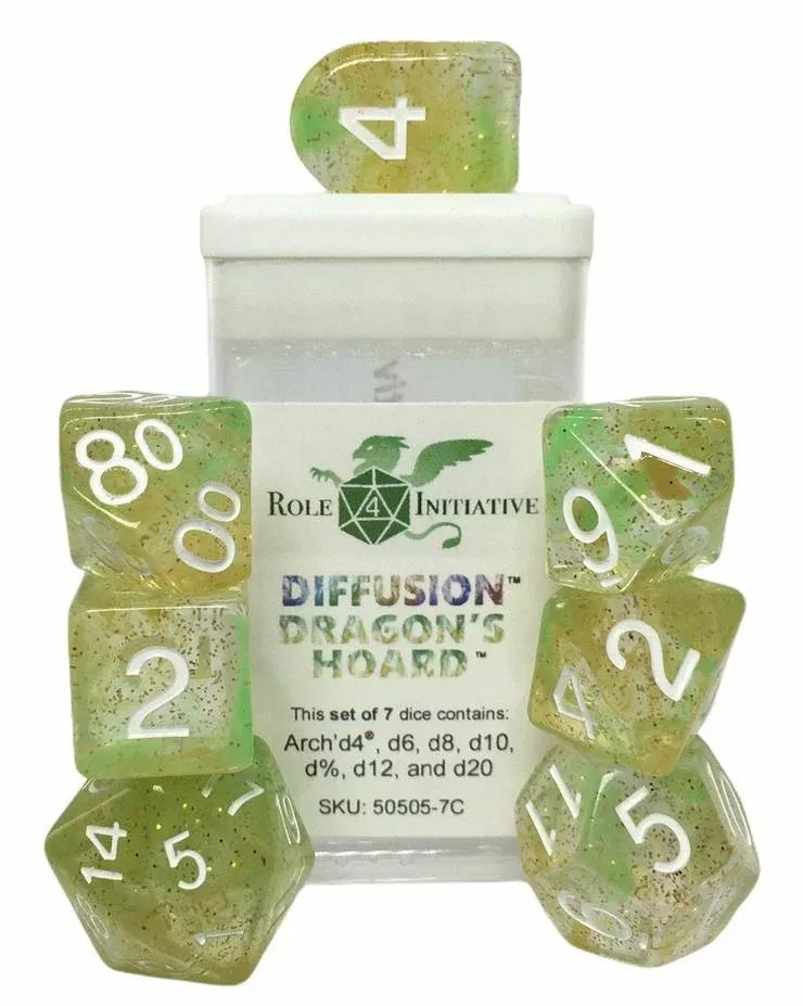 Diffusion 7-Piece Dice Set Dragon's Hoard