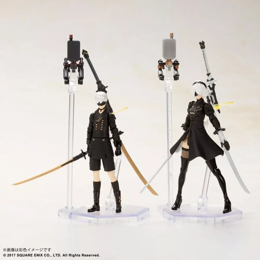 NieR Automata Action Figures Plastic Model Kit 2B & 9S 7cm