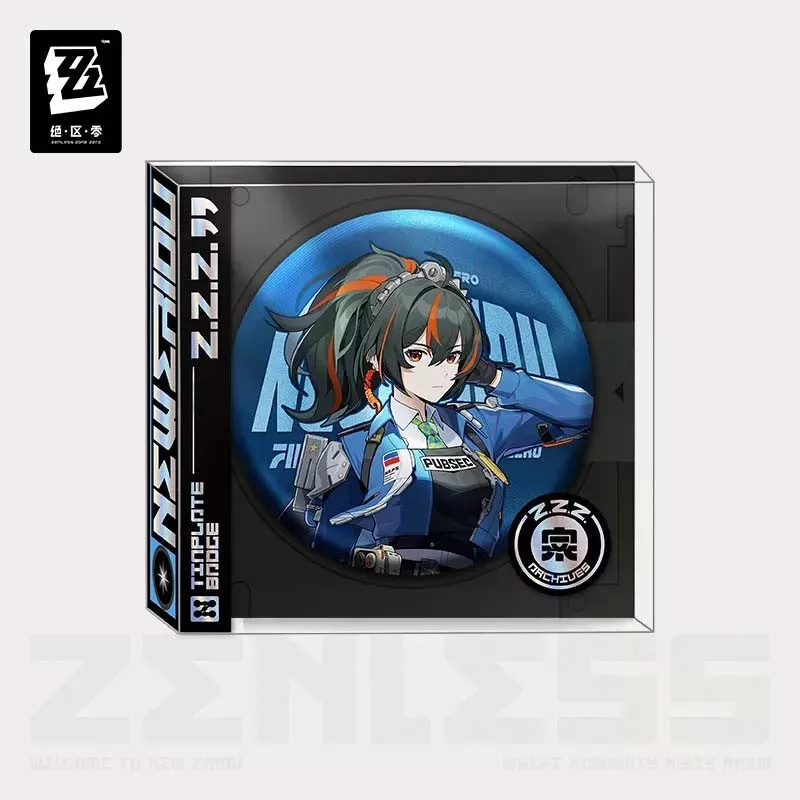 Zenless Zone Zero Zhu Yuan Criminal Investigation Task Force Badge Button Pin